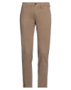 Re-hash Re_hash Man Pants Camel Size 30 Cotton, Elastane In Beige