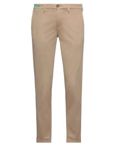 RE-HASH RE_HASH MAN PANTS CAMEL SIZE 31 COTTON, LYOCELL, ELASTANE