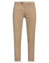 Re-hash Re_hash Man Pants Camel Size 32 Cotton, Lyocell, Elastane In Beige