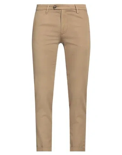 Re-hash Re_hash Man Pants Camel Size 32 Cotton, Lyocell, Elastane In Beige