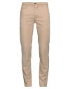 Re-hash Re_hash Man Pants Camel Size 33 Lyocell, Cotton, Elastane In Beige