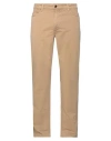 Re-hash Re_hash Man Pants Camel Size 34 Cotton, Elastane In Beige