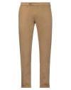 Re-hash Re_hash Man Pants Camel Size 33 Modal, Cotton, Elastane In Beige
