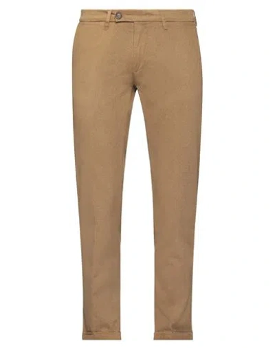 Re-hash Re_hash Man Pants Camel Size 38 Modal, Cotton, Elastane In Beige