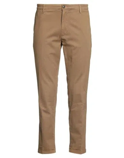 RE-HASH RE_HASH MAN PANTS CAMEL SIZE 42 MODAL, COTTON, ELASTANE, TENCEL