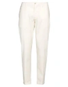 Re-hash Re_hash Man Pants Cream Size 38 Lyocell, Cotton, Elastane In White
