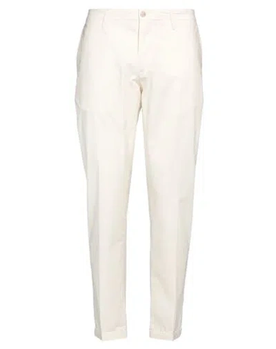 Re-hash Re_hash Man Pants Cream Size 38 Lyocell, Cotton, Elastane In White