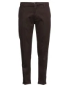 Re-hash Re_hash Man Pants Dark Brown Size 40 Cotton, Lyocell, Elastane