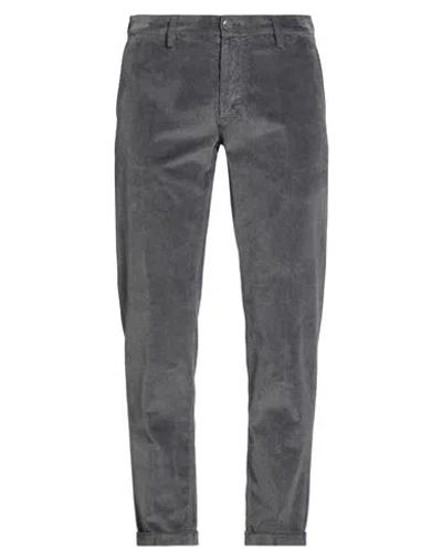Re-hash Re_hash Man Pants Grey Size 33 Cotton, Modal, Elastane In Gray