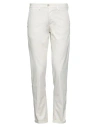 Re-hash Re_hash Man Pants Ivory Size 31 Cotton, Elastane In White