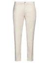 Re-hash Re_hash Man Pants Ivory Size 31 Linen, Cotton, Elastane In White