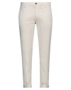 Re-hash Re_hash Man Pants Ivory Size 38 Cotton, Lyocell, Elastane In White