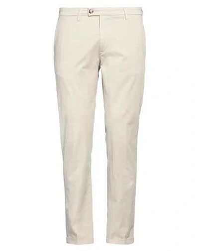 Re-hash Re_hash Man Pants Ivory Size 35 Cotton, Elastane In White
