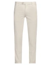 Re-hash Re_hash Man Pants Beige Size 31 Cotton, Elastane In White