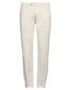 Re-hash Re_hash Man Pants Beige Size 31 Cotton, Elastane In White
