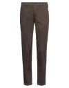 Re-hash Re_hash Man Pants Dark Green Size 30 Cotton, Elastane In Beige