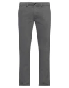 Re-hash Re_hash Man Pants Lead Size 38 Cotton, Elastane In Grey