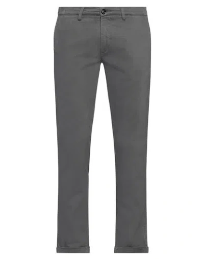 Re-hash Re_hash Man Pants Lead Size 33 Cotton, Elastane In Gray