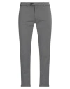 Re-hash Re_hash Man Pants Lead Size 34 Cotton, Elastane In Grey