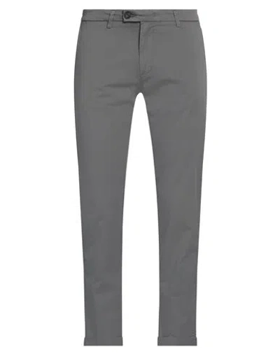 Re-hash Re_hash Man Pants Lead Size 34 Cotton, Elastane In Grey
