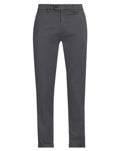 Re-hash Re_hash Man Pants Lead Size 35 Cotton, Lyocell, Elastane In Grey
