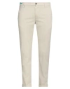 Re-hash Re_hash Man Pants Light Grey Size 38 Cotton, Lyocell, Elastane In White