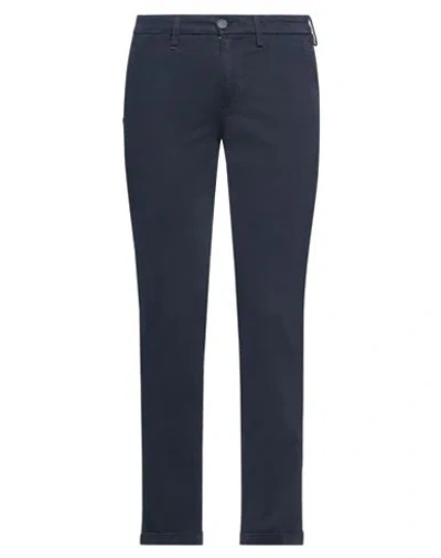 RE-HASH RE_HASH MAN PANTS MIDNIGHT BLUE SIZE 31 COTTON, ELASTANE