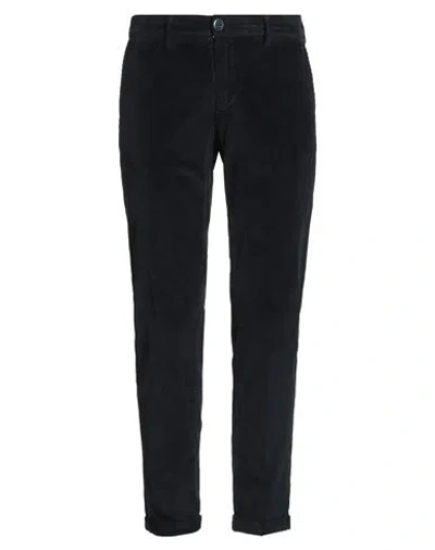 Re-hash Re_hash Man Pants Midnight Blue Size 30 Cotton, Modal, Elastane In Black