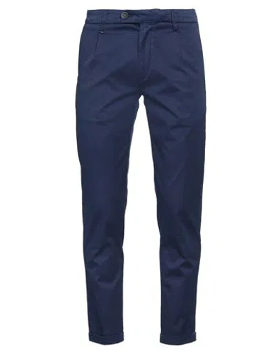 Re-hash Re_hash Man Pants Midnight Blue Size 33 Cotton, Elastane