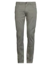 Re-hash Re_hash Man Pants Military Green Size 34 Cotton, Lyocell, Elastane In Green