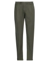 Re-hash Re_hash Man Pants Military Green Size 33 Cotton, Polyester, Elastane In Green