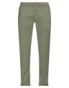 Re-hash Re_hash Man Pants Military Green Size 35 Linen, Cotton, Elastane