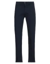 Re-hash Re_hash Man Pants Navy Size 29 Cotton, Elastane In Navy Blue