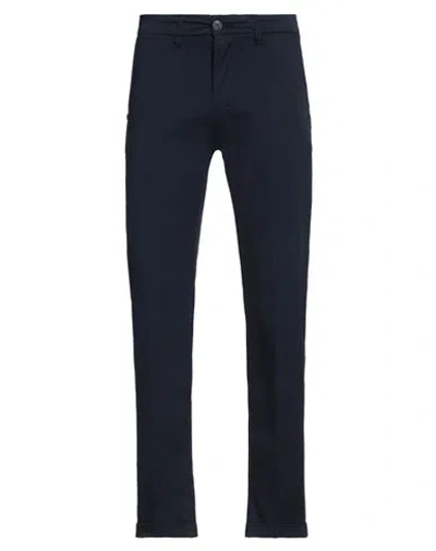 Re-hash Re_hash Man Pants Navy Size 29 Cotton, Elastane In Navy Blue