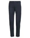 Re-hash Re_hash Man Pants Navy Size 30 Cotton, Elastane In Navy Blue