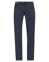 Re-hash Re_hash Man Pants Navy Size 32 Cotton, Lyocell, Elastane In Navy Blue