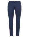 Re-hash Re_hash Man Pants Navy Size 30 Lyocell, Cotton, Elastane In Navy Blue