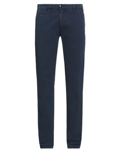 Re-hash Re_hash Man Pants Navy Size 31 Cotton, Elastane In Blue
