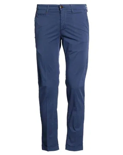 Re-hash Re_hash Man Pants Navy Size 31 Cotton, Elastane In Blue