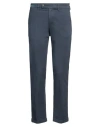 Re-hash Re_hash Man Pants Slate Blue Size 32 Cotton, Elastane In Navy