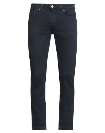 Re-hash Re_hash Man Pants Navy Size 33 Cotton, Elastane In Blue