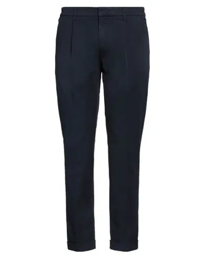 Re-hash Re_hash Man Pants Navy Size 34 Cotton, Elastane
