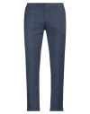 Re-hash Dark Blue Straight Casual Pants In Navy Blue