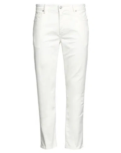 Re-hash Re_hash Man Pants Off White Size 31 Cotton, Elastane