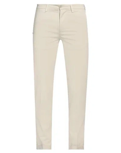 Re-hash Re_hash Man Pants Off White Size 32 Cotton, Elastane In Off White