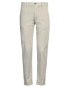 Re-hash Re_hash Man Pants Beige Size 31 Cotton, Elastane In Sage Green