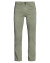 Re-hash Re_hash Man Pants Sage Green Size 32w-30l Cotton, Elastane In Green