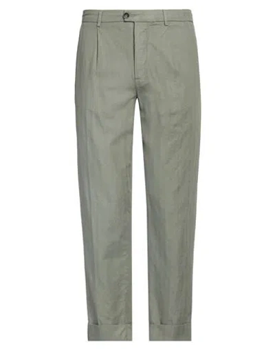 Re-hash Re_hash Man Pants Sage Green Size 35 Cotton, Linen, Elastane