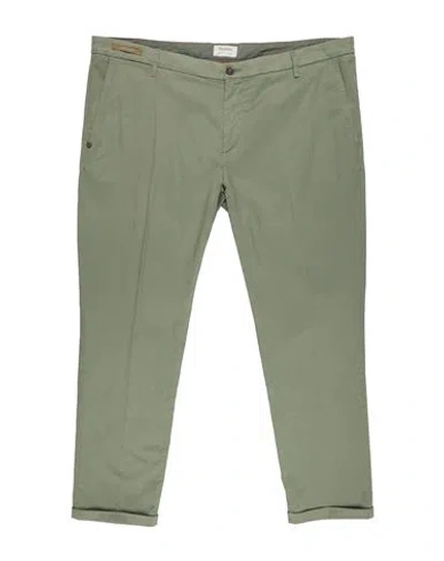 Re-hash Re_hash Man Pants Sage Green Size 46 Cotton, Elastane In Gray