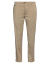 Re-hash Re_hash Man Pants Light Brown Size 31 Cotton, Linen, Elastane In Beige